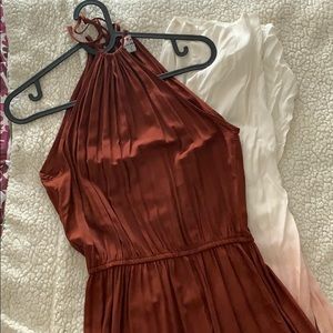 Halter top maxi dress